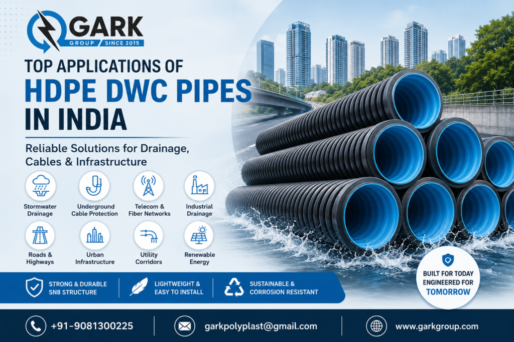 HDPE DWC pipe applications in India